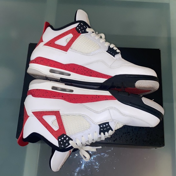 Authentic Air Jordan 4 Retro Red Cement Size 11 - Picture 6 of 8